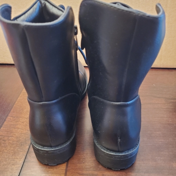 Dream Pairs Lace Up Black Combat Boots - Picture 8 of 9